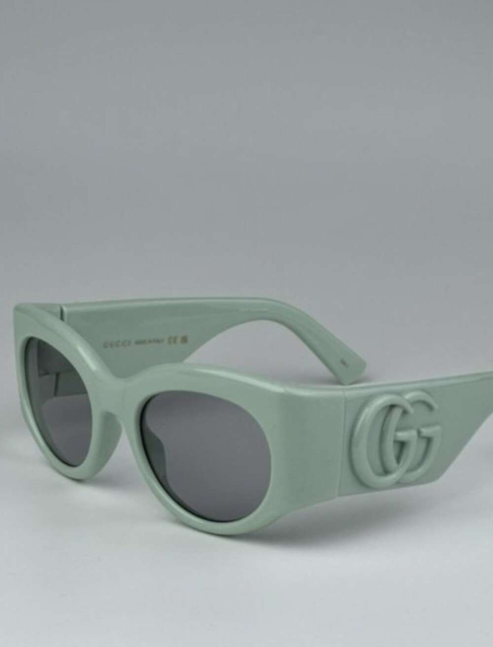 Gucci Mint Green Oversized GG Logo Sunglasses